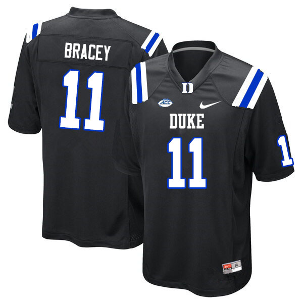 Men #11 Scott Bracey Duke Blue Devils College Football Jerseys Sale-Black - Click Image to Close